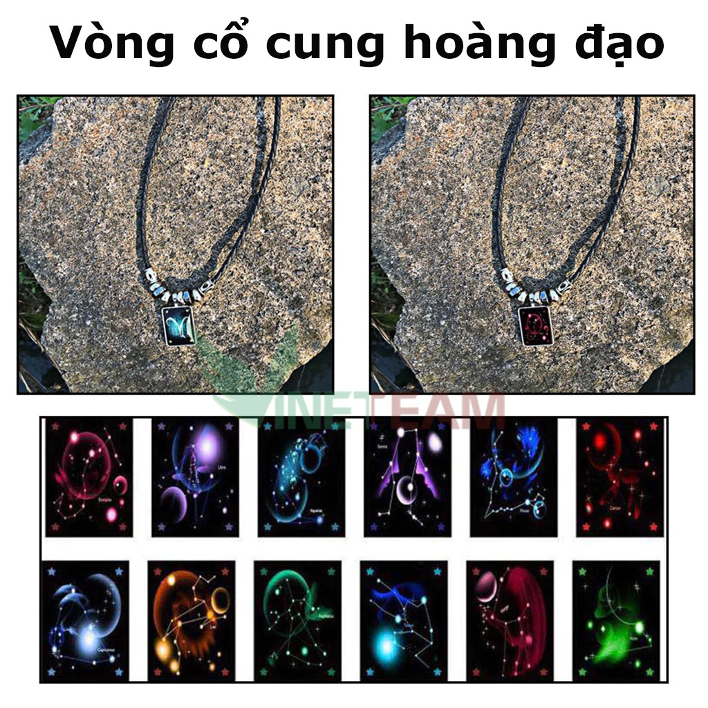 Vòng cổ 12 cung hoàng đạo cho cả nam/nữ thiên bình /song tử /song ngư/ xử nữ/ thiên yết/ bảo bình/sư tử/bạch dương -VT19