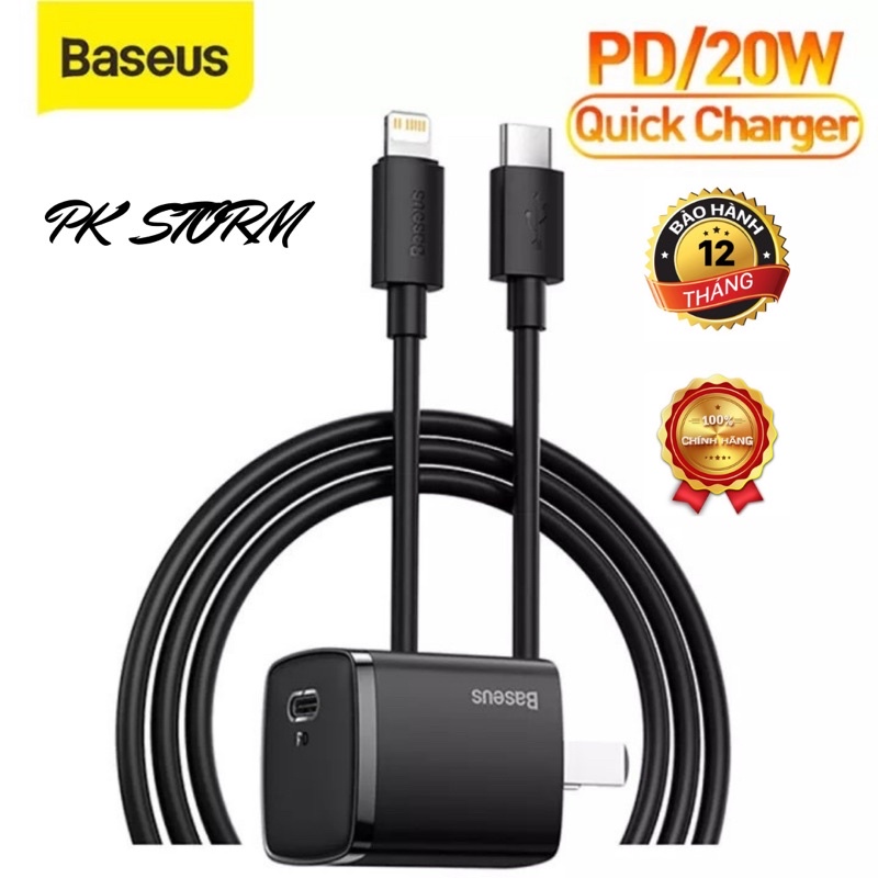 Bộ sạc nhanh 20w dành cho ip, tương thích cho từ ip 8 ->13