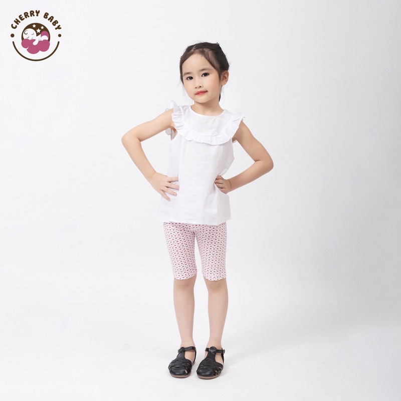 Đồ bộ cho bé gái áo chất thô cotton quần chất cotton size 7-22kg B03 - Cherry Baby