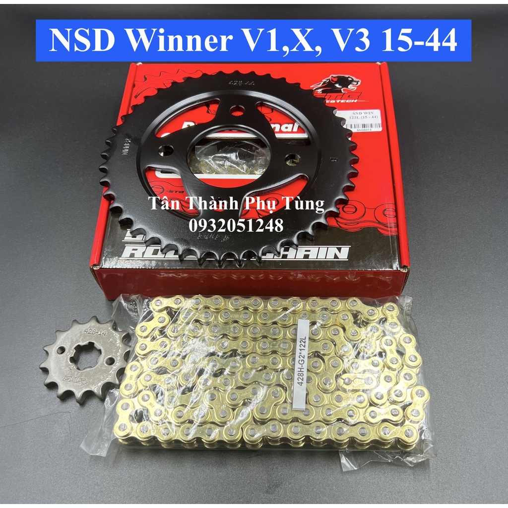 Nhông sên đĩa STB chính hãng: Exciter, Winner, Raider Fi, Satria, Sonic