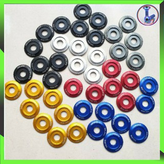 Combo 10 con long đền nhôm salaya, ốc salaya , ốc lốc máy salaya, ốc áo salaya