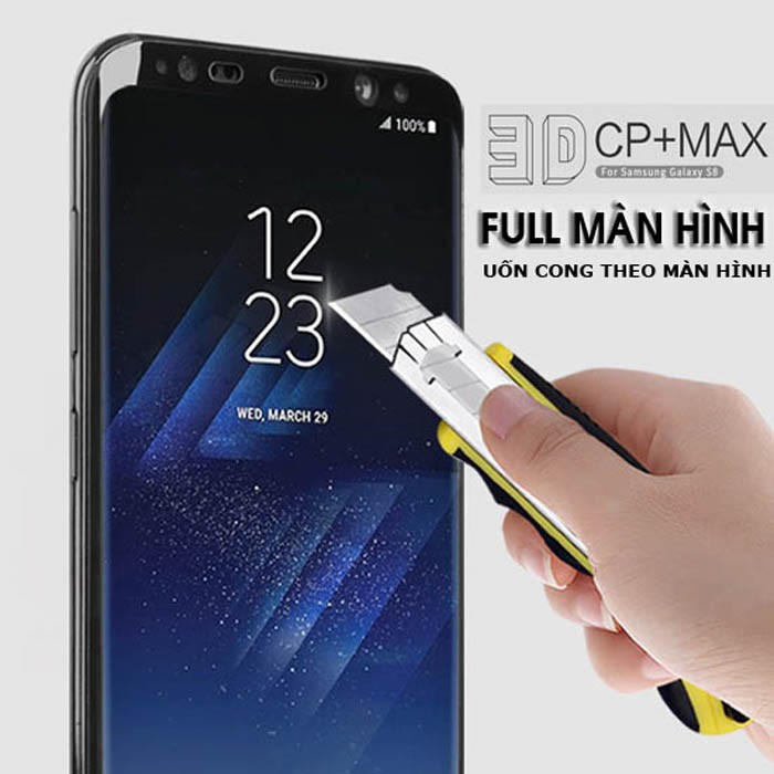 Kính cường lực Samsung Galaxy S8 Plus/ S8+ Nillkin 3D CP+ Max Full màn hình ( Chính Hãng )