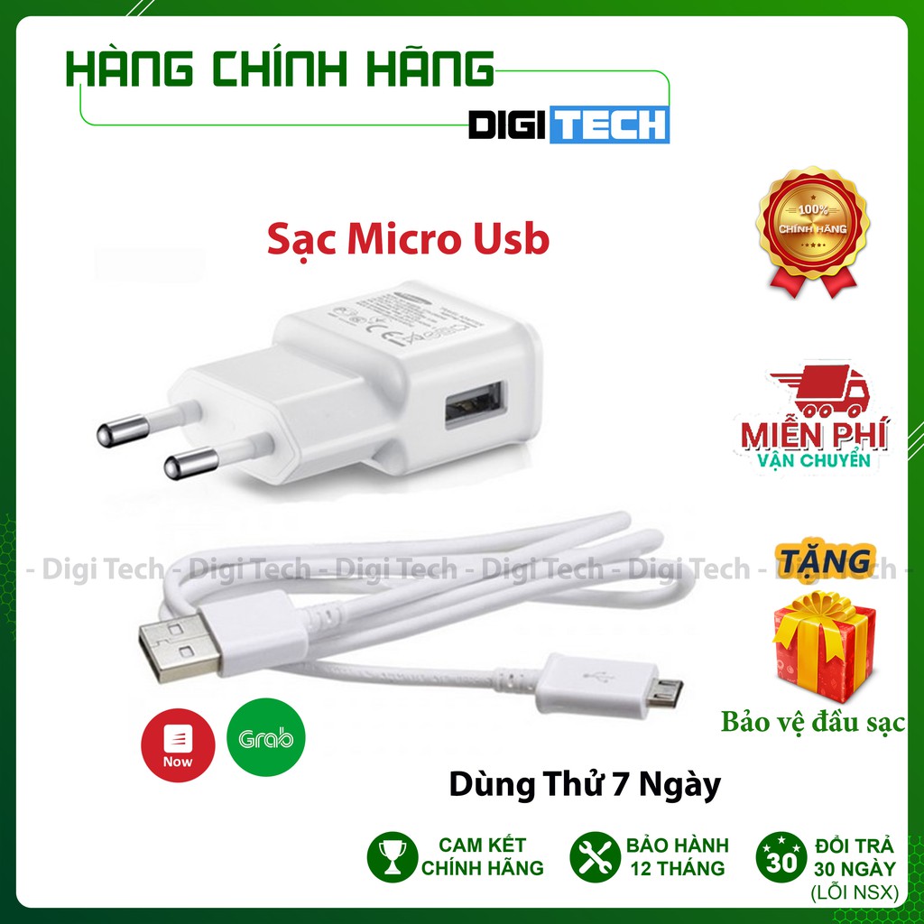 Cáp Sạc Samsung 1m Micro USB Dùng Cho Điên Thoại Andro