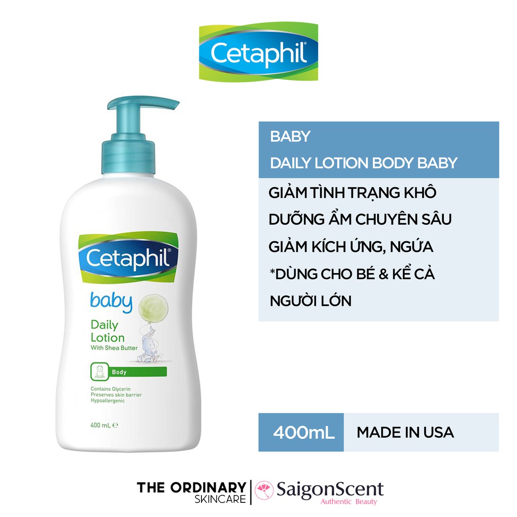 Sữa dưỡng thể cho bé Cetaphil Baby Daily Lotion ( 400mL )