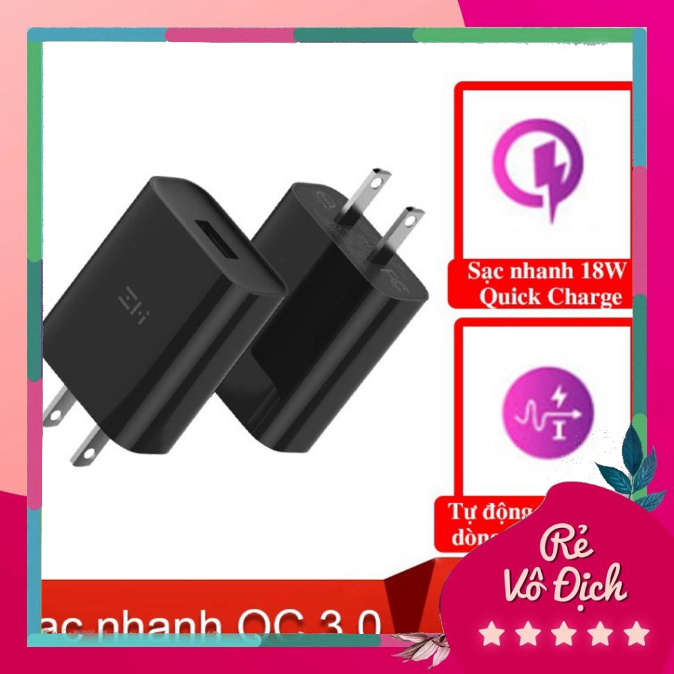 Củ sạc nhanh 18W Zmi xiaomi HA612 Cốc sạc nhanh Xiaomi