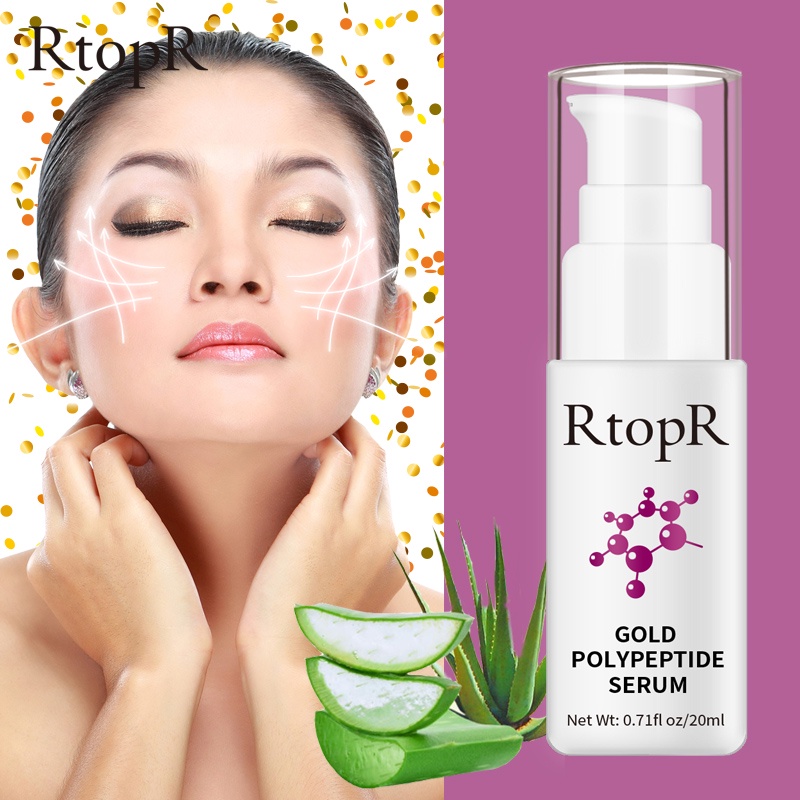 Tinh chất RtopR vàng 24K polypeptide hyaluronic acid dưỡng trắng da chống lão hóa chất lượng cao lỏng giữ ẩm cho mặt Serum làm trắng thực vật chăm sóc da chống nhăn 20ml