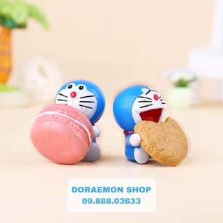 Bộ Mô Hình Mini Doremon Doraemon Ăn Tráng Miệng