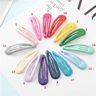 Kẹp tóc bấm màu trơn
