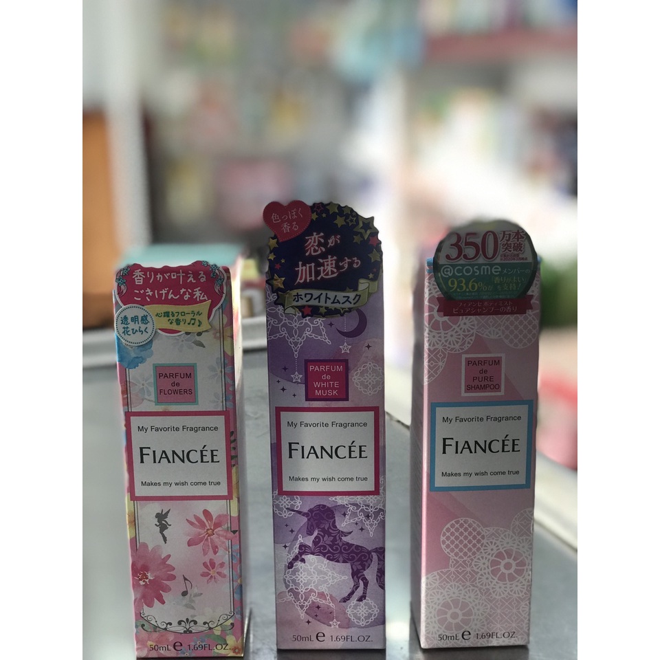 Nước hoa Toàn Thân Fiancee Parfurm 50ml Nội Địa Nhật - Body mist Fiancee Parfurm 50ml Nội Địa Nhật