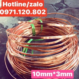 Đồng đỏ bản 10mm*3mm dài 1m