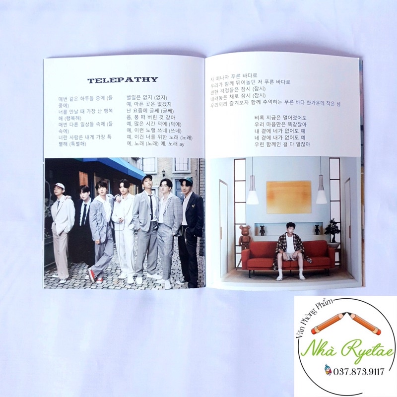 Photobook kèm lời bài hát BTS