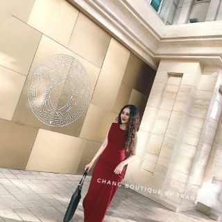 ĐẦM MAXI THUN CỔ TRÒN