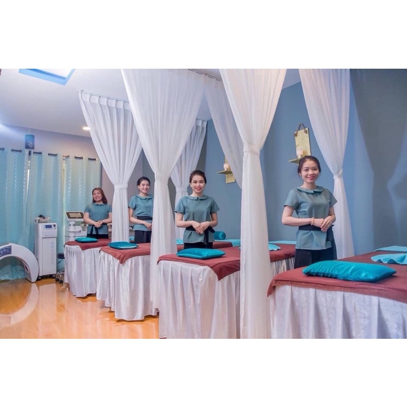 Ga/Drap Lụa Trơn chất mát cho giường spa, nối mi, phun xăm