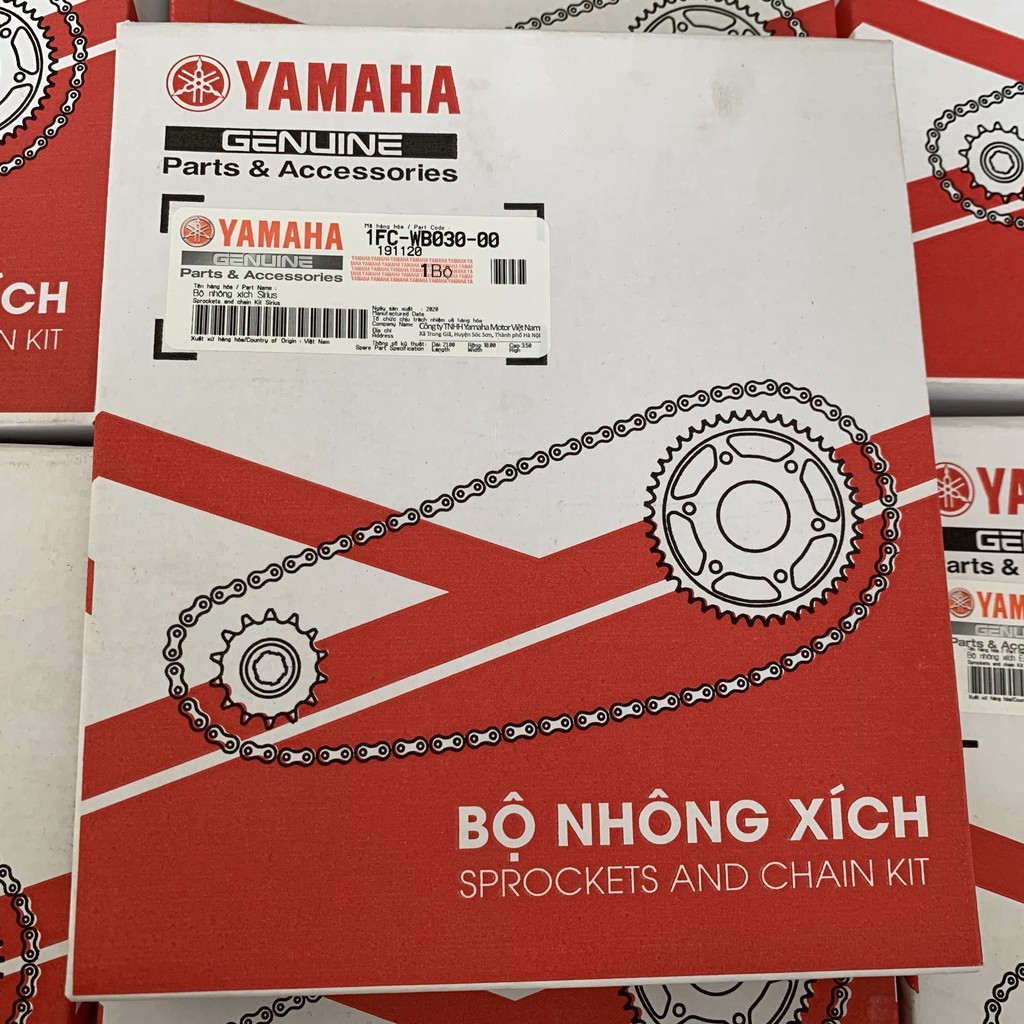 Bộ nhông xích, nhông sên đĩa cho xe số Taurus chính hãng YAMAHA