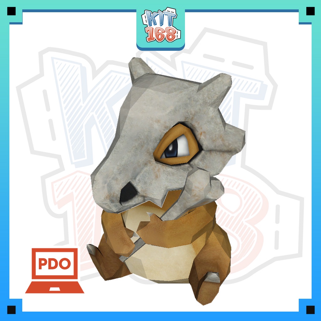 Mô hình giấy Pokemon Cubone