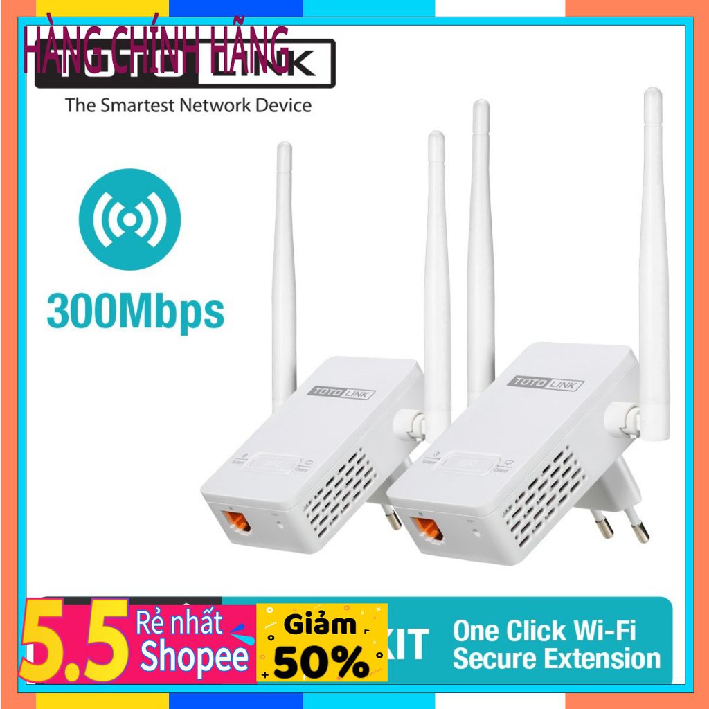 Bộ thu phát sóng wifi Totolink EX200 -hàng chính hãng mới 2021