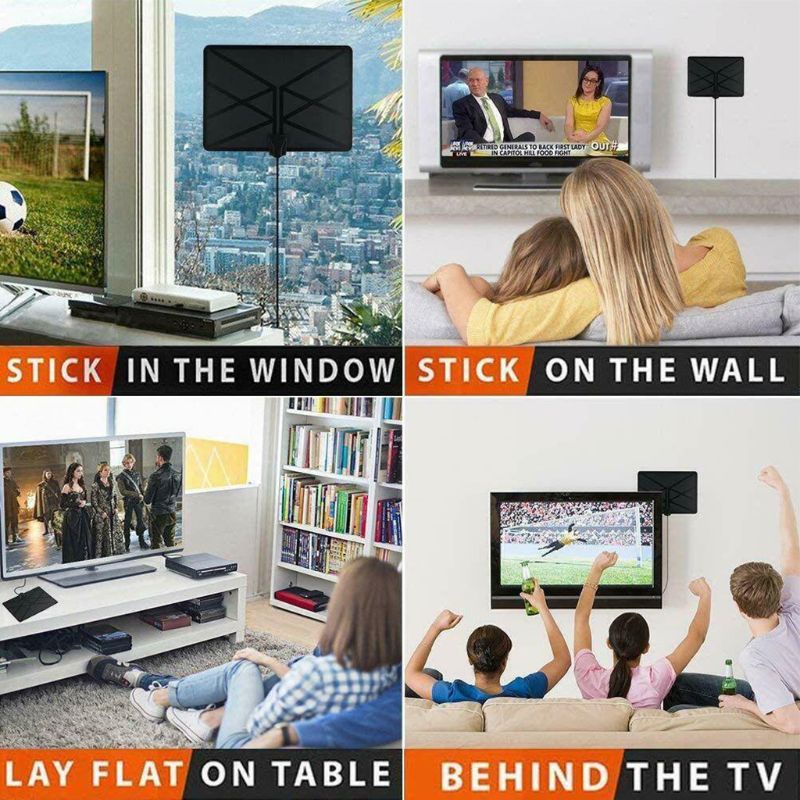 1 Bộ Ăng Ten TV Kỹ Thuật Số Trong Nhà 960 Dặm 4K DVB-T TV Và Phụ Kiện