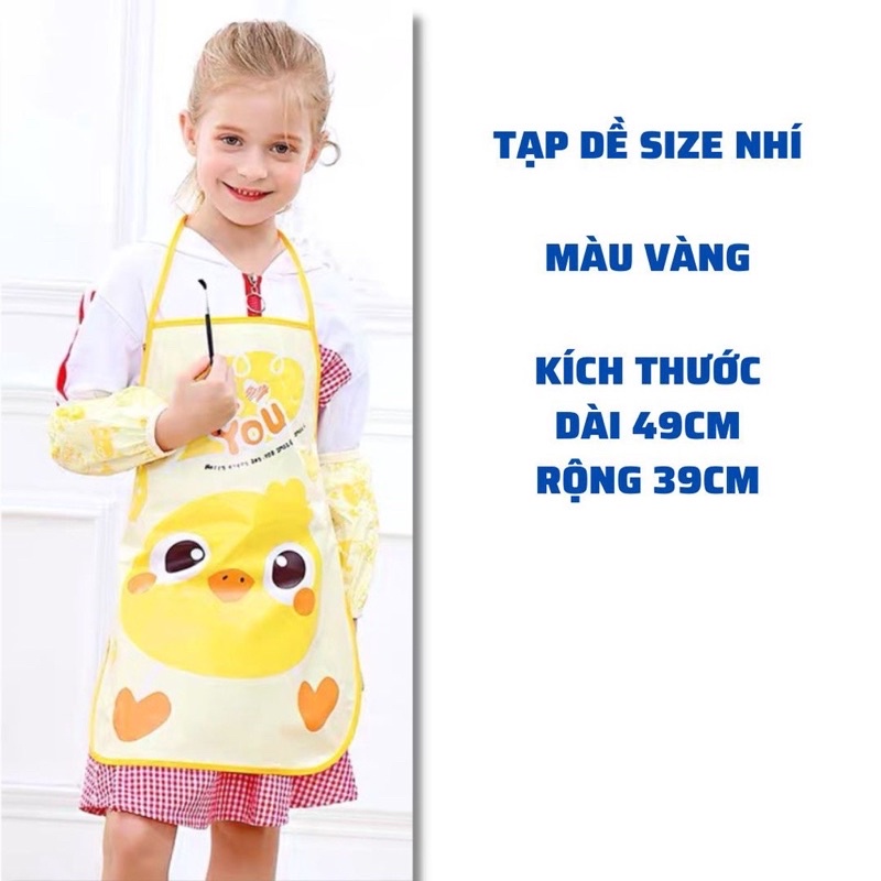 Tạp Dề,Yếm Nấu Ăn,Học Vẽ Có Lót,Chống Thấm Nước Siêu Tiện Dụng