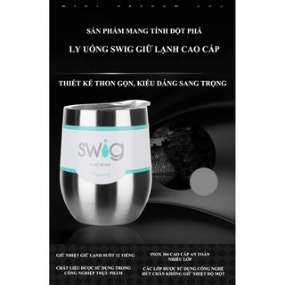 Ly uống bia cốc giữ lạnh inox 304 loại nhỏ 360ml 30oz cầm vừa tay