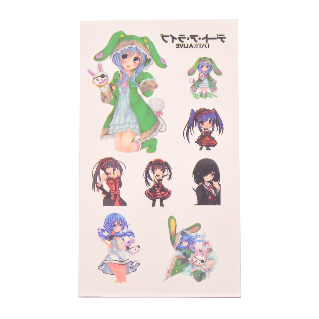 [thanh lý bán lỗ]Sticker Anime Hình xăm - Date a Live Loại 2 [AAM] [PGN30]