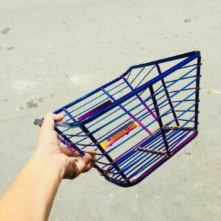 Rổ xe inox titan Wave nhỏ