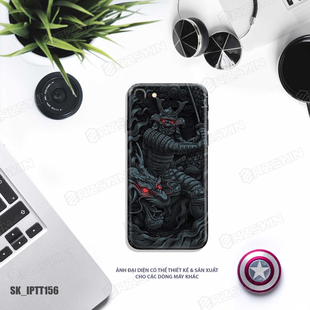 Miếng Dán Skin Samurai Độc Lạ Dành Cho IPhone 7/14 Pro Max |SK_IPHTT156| Chất Liệu Nhập Khẩu, Khuôn CNC Cắt Sẵn, Dễ Dán
