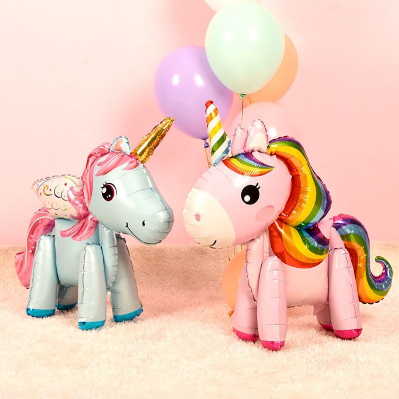 Bóng Hình Ngựa Pony Unicorn 4D Trang Tri Sinh Nhật Size Siêu Đại Dễ Thương - Kemshop K51