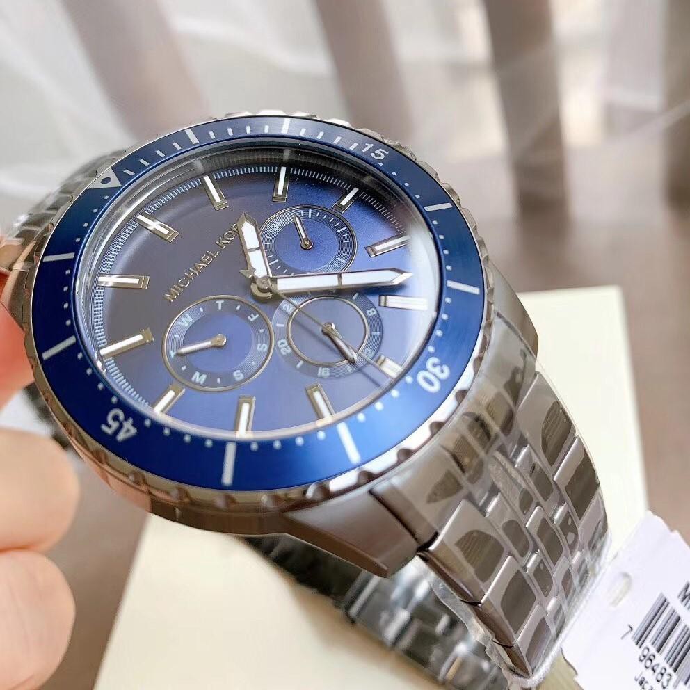 Đồng hồ nam Michael Kors MK7155 44mm mặt tròn dây kim loại cao cấp