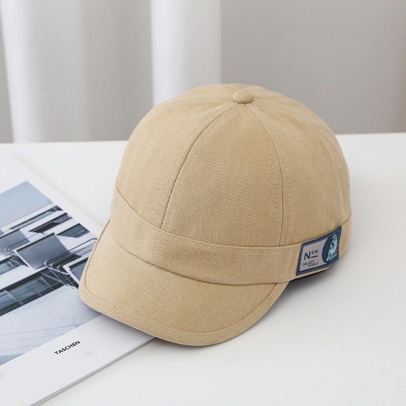 Mũ Kết Unisex Chất Liệu Kaki Tag Hông Cá Tính