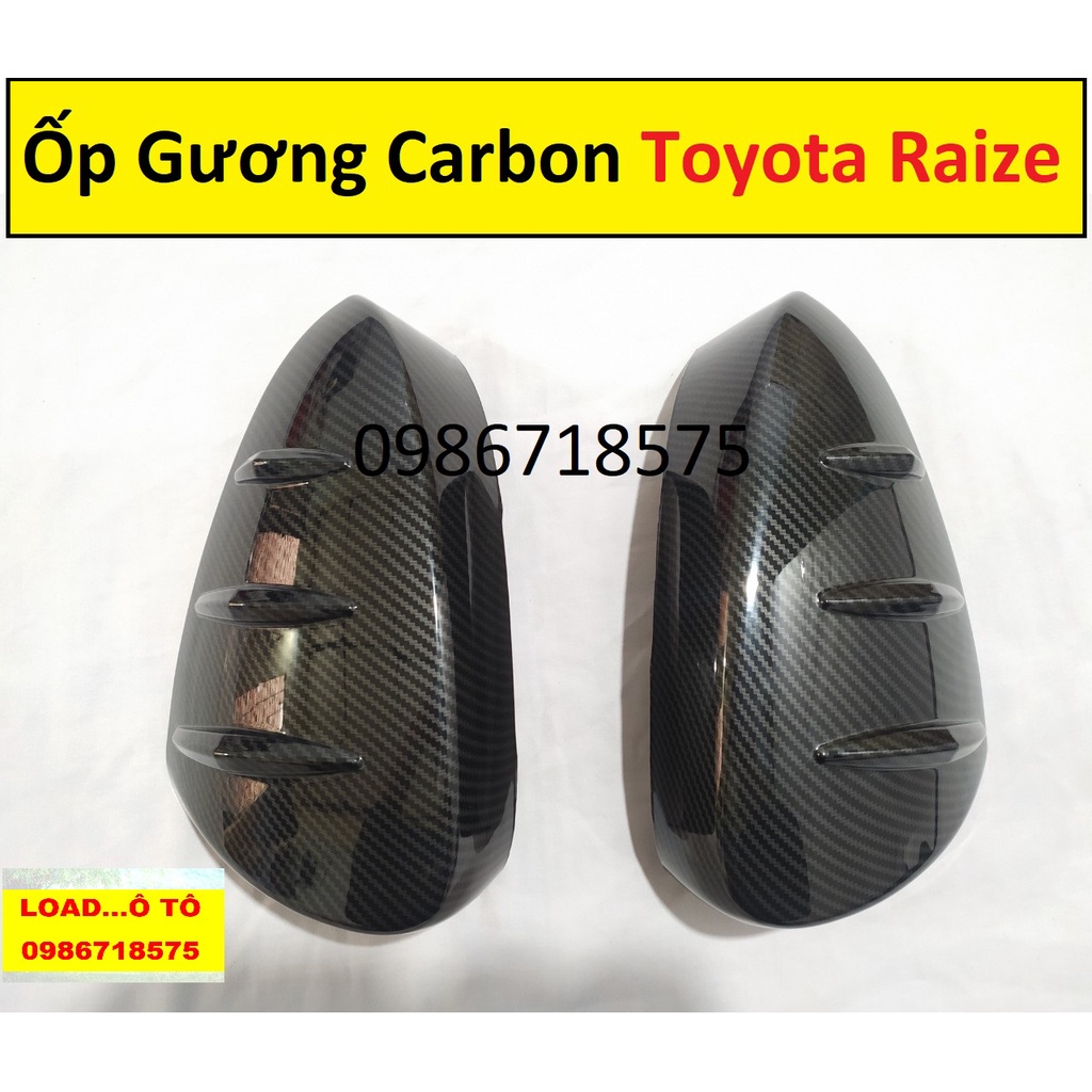 Bộ Ốp Gương Chiếu Hậu Toyota Raize 2022 Mẫu Carbon Cao Cấp Nhất Thị Trường