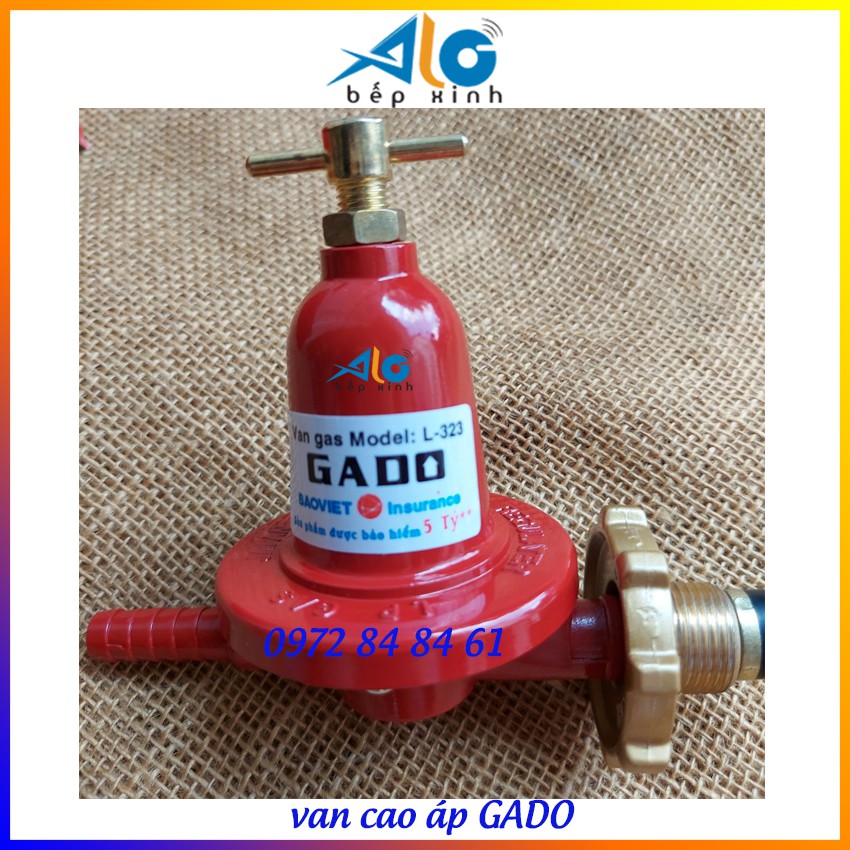 Bộ van dây gas bếp khè công nghiệp Gado - dùng với bếp khè  - Alo Bếp Xinh