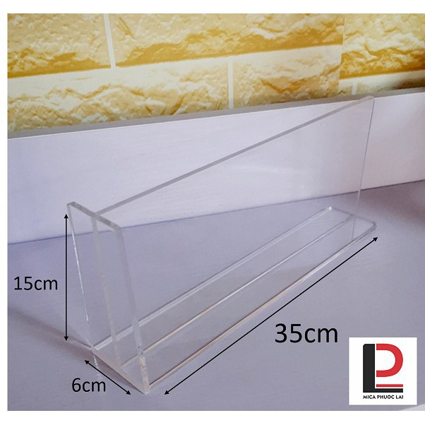 Vách mica ngăn sách, vở/ Giá đỡ sách acrylic cao cấp
