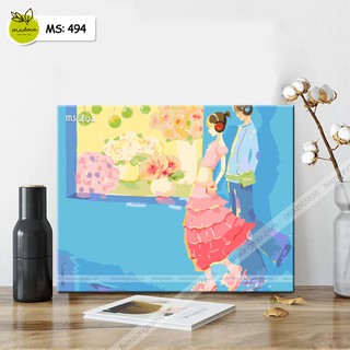 Tranh tô màu theo số giai điệu yêu thương T494