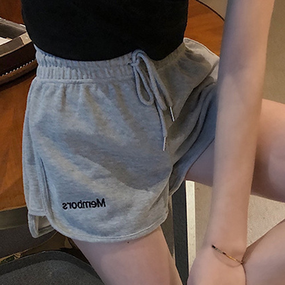 Quần Short Thể Thao Lưng Thun Dây Rút Phong Cách Hàn Quốc