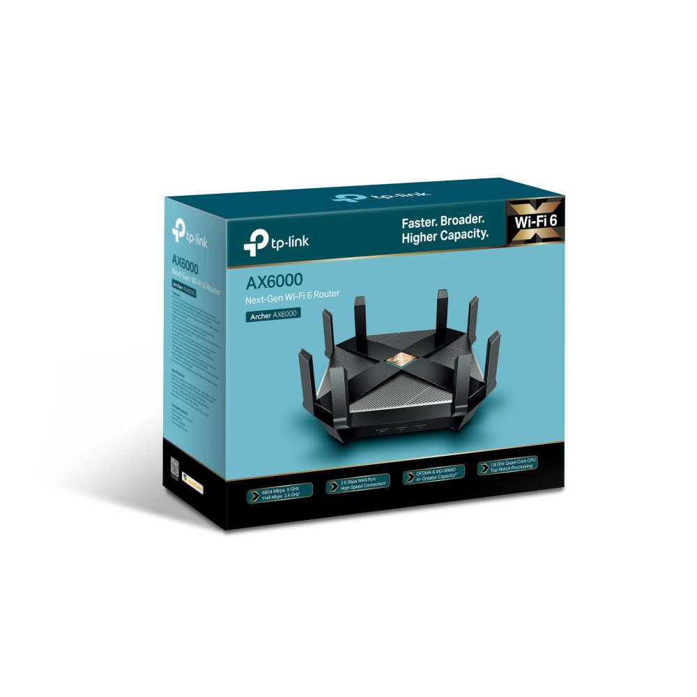 Bộ phát wifi 6 TP-Link Archer AX6000 AX6000Mbps (Chính hãng) | BigBuy360 - bigbuy360.vn