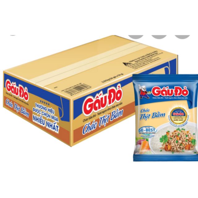 Cháo Gấu đỏ thịt bằm