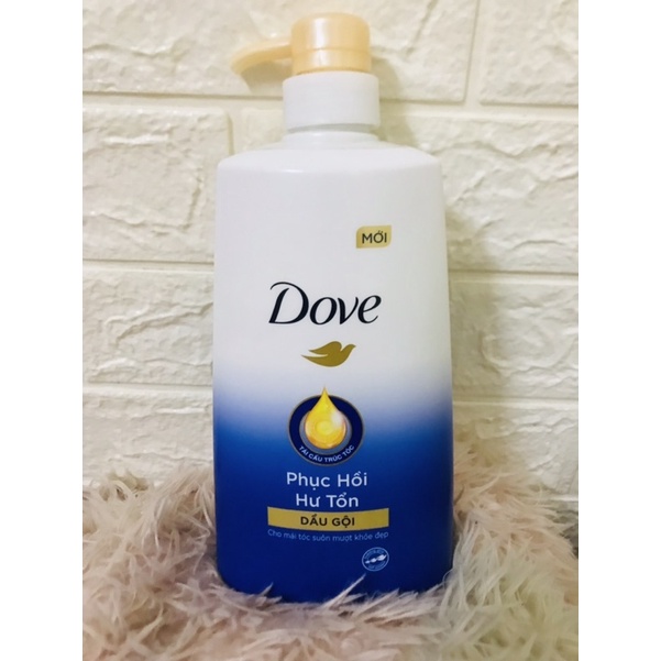 Dầu gội DOVE Chai 650ML phục hồi hư tổn, suôn mượt khỏe đẹp