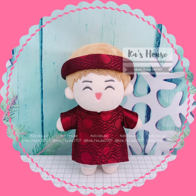 {15cm-20cm} CÓ SẴN - Áo dài Tết (quần), Outfit cho doll