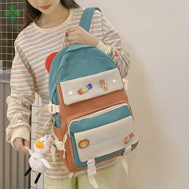 Ba Lô Học Sinh Thiết Kế Mới Thời Trang Theo Phong Cách Hàn Quốc