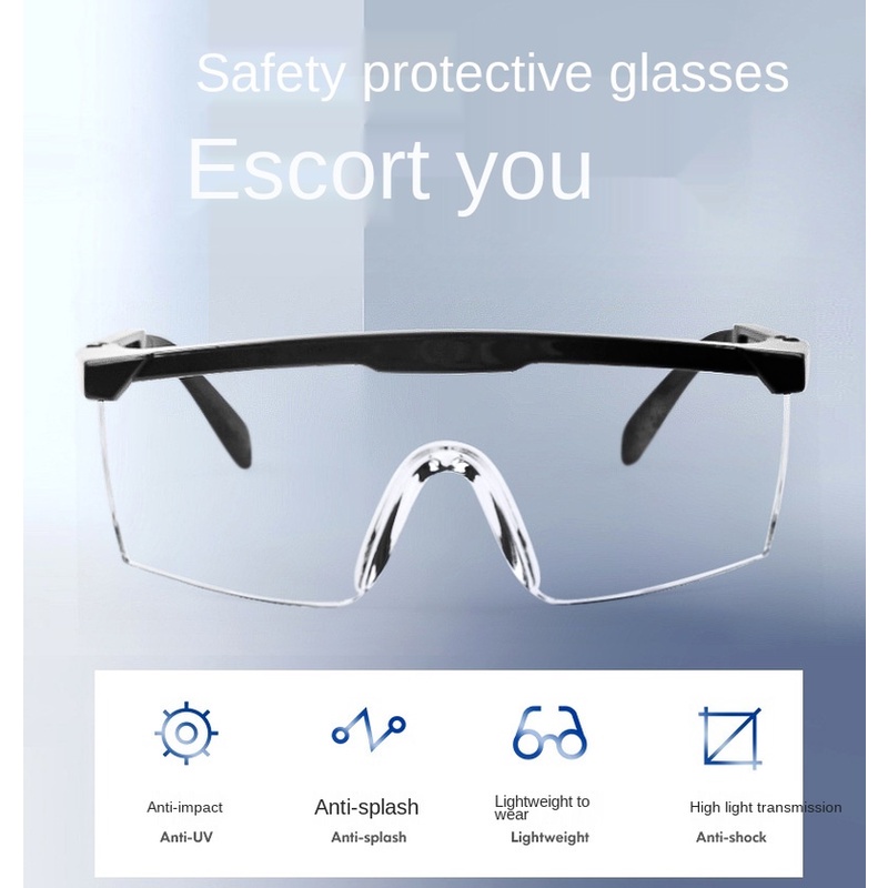 (Hàng Mới Về) 1 Kính Bảo Hộ Chống Sương Mù Thời Trang Có Thể Điều Chỉnh Bảo Vệ Mắt