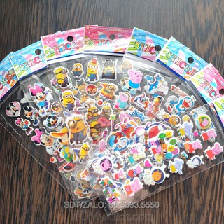Sticker trang trí nổi dành cho trẻ em nhiều hình ảnh