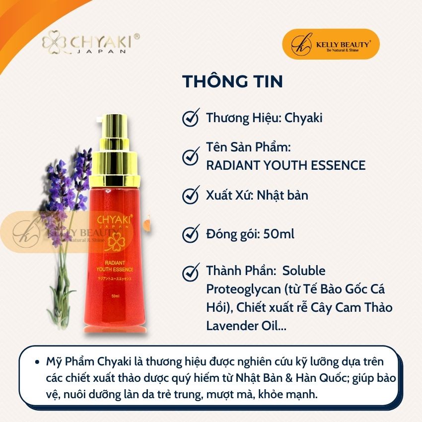 Tinh Chất Phục Hồi CHYAKI 50ml – Phục Hồi, Giữ Ẩm, Làm Sáng và Săn Chắc Da | KELLY BEAUTY