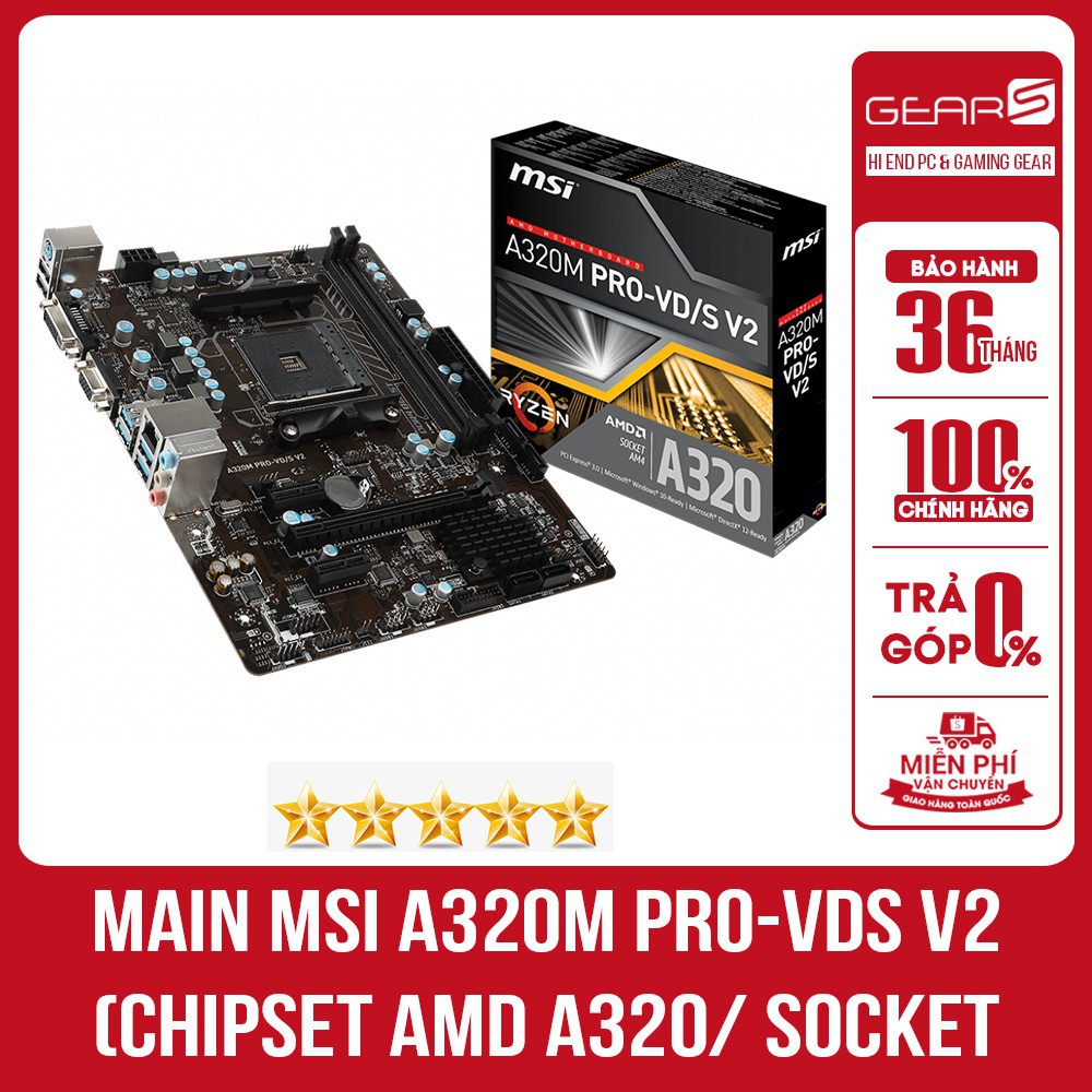 Bo mạch chủ MSI A320M Pro - VD/S V2