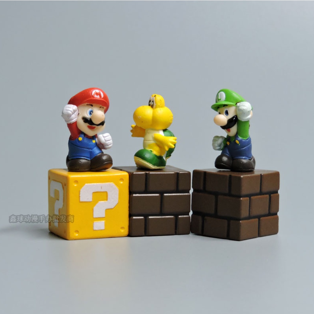 SET 5 MÔ HÌNH SUPER MARIO CHIBI 5CM