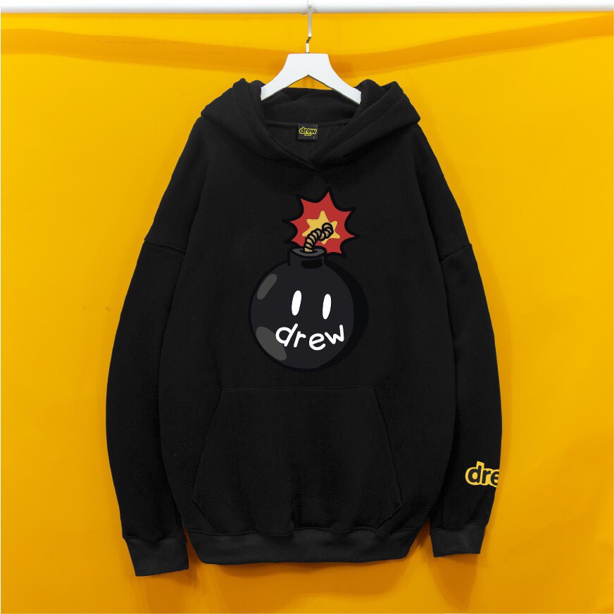 Áo nỉ Hoodie DREW BOM hogoto shop , áo nỉ bông cotton unisex nam nữ form rộng oversize chất liệu Cotton