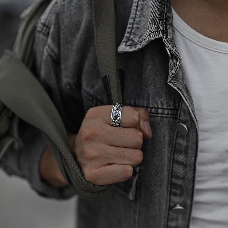 Nhẫn Hình Mắt Thời Trang Có Thể Điều Chỉnh Dành Cho Nam Và Nữ