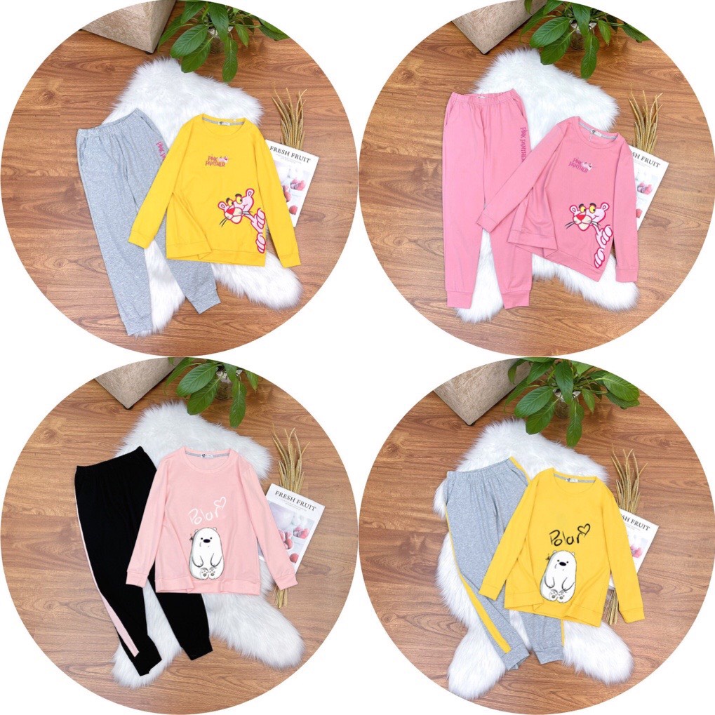Hàng Cao cấp- Bộ thun dài tay cho bé gái sz đại, sét bộ cotton thu đông cho bé, chất cotton co dãn 4 chiều rất đẹp