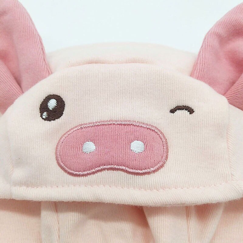 Mũ vải sơ sinh hình thú cho bé (dây buộc)