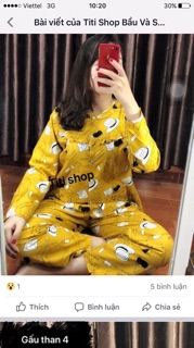 Bộ bầu và cho con bú khoá ti ( bộ dài )