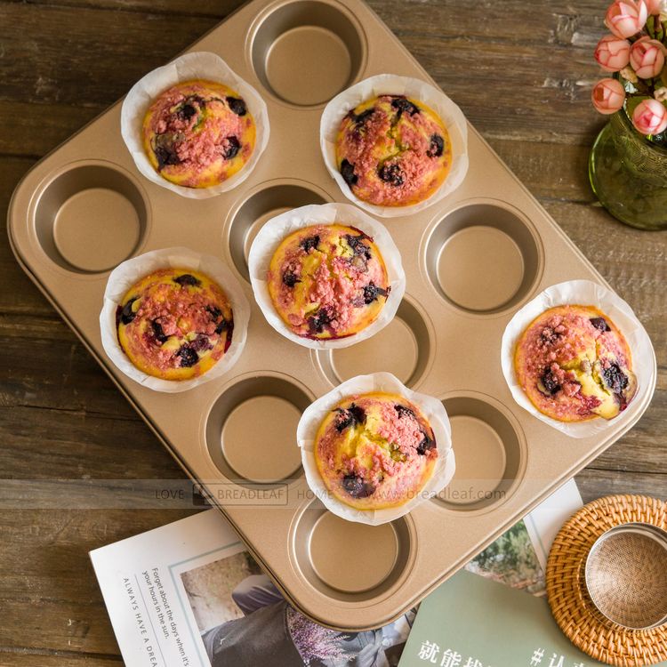 Khuôn Bánh Muffin 12 Ô Breadleaf